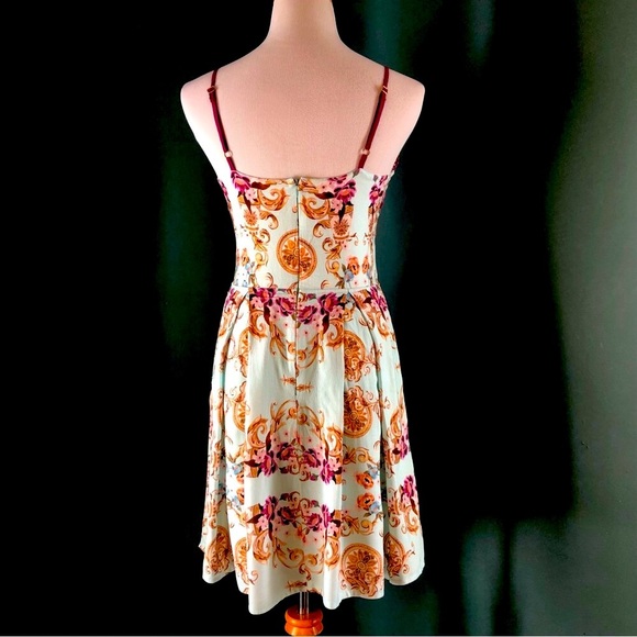 Rare Hummingbird colorful sundress with pleated bottom by anix, - Picture 4 of 6